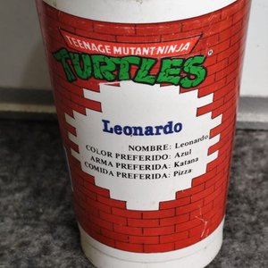 Vaso de Plástico "Tortugas Ninja" Pepsi Años 90 - imagen 2