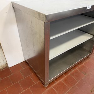 Mesada Auxiliar de Acero Inoxidable con Doble Estante - imagen 2