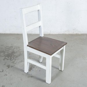 Mesa de Comedor con Seis Sillas Blancas y Marrones - imagen 3