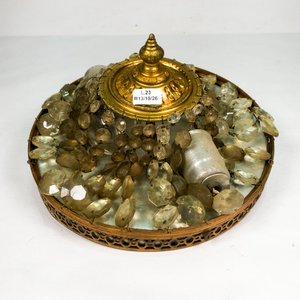Plafon de Techo Vintage en Bronce con Cristales Facetados - imagen 2
