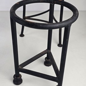 Set de 3 Piezas Decorativas de Vidrio Azul con Bases de Hierro - imagen 6