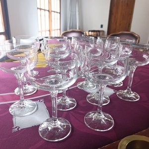 Copas de Cristal de Bohemia Modelo Diana para Champagne - imagen 1