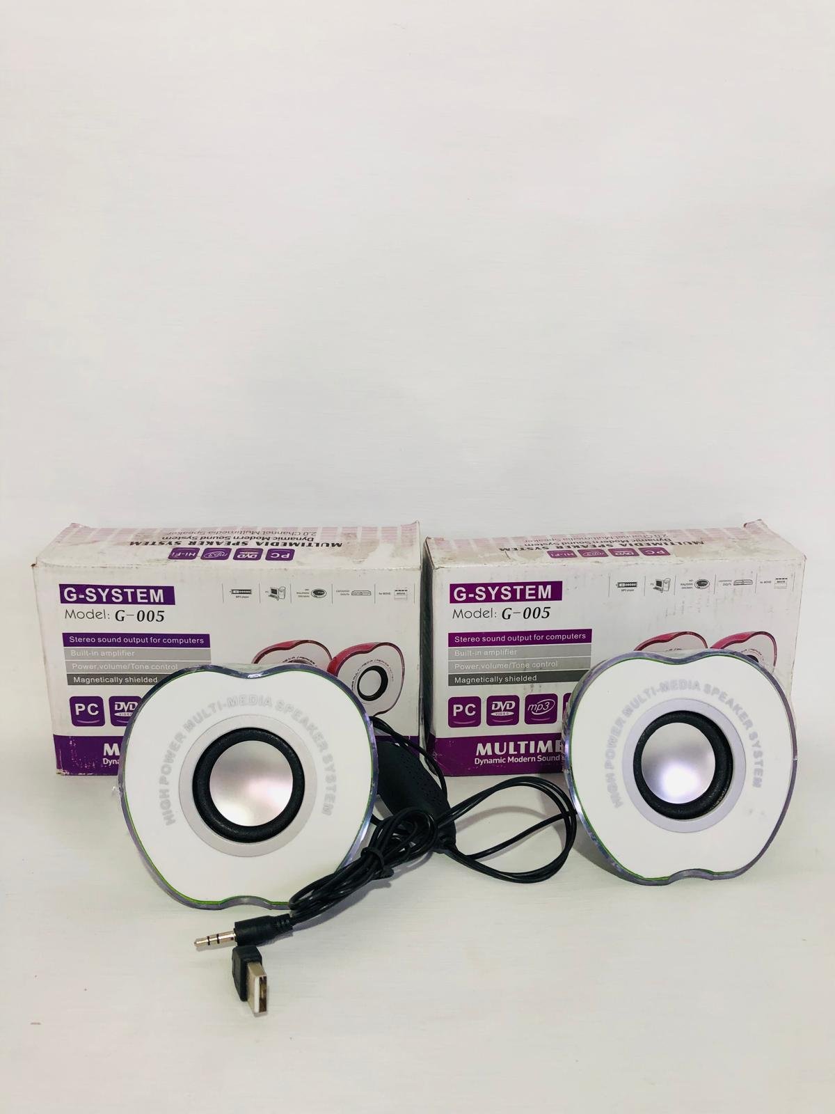 Set de 2 Parlantes Multimedia G-System G-005 para PC