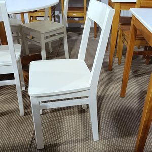 Sillas de Madera Maciza Blancas Delfino Álvarez - imagen 2