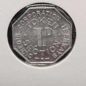Ficha de Tranvía Municipalidad de Dunedin, Nueva Zelanda - 1 Penique - imagen 5