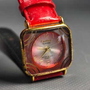 Dos Relojes de Dama: Cadina Classic Esfera Roja y Citizen Cuadrado - imagen 12