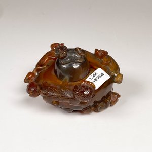 Potiche de Ágata Decorado con Tapa y Figuras Animales - imagen 2