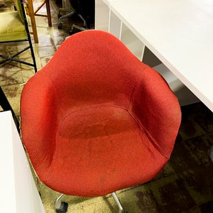 Sillas de Oficina Giratorias con Respaldo Alto y Asiento Rojo - imagen 2