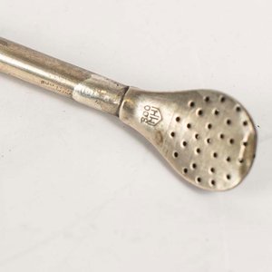 Bombilla de Platería Criolla con Detalles Grabados - imagen 2