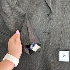 Saco de Vestir Talle 50 Gris Oscuro - imagen 5