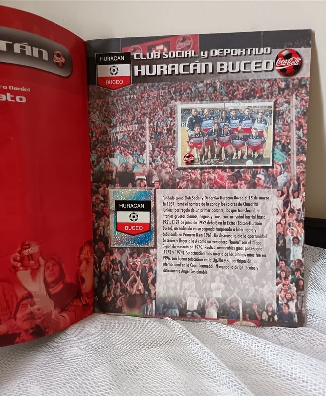 Álbum Oficial Panini Copa Coca-Cola Campeonato Uruguayo 2000 - Coleccionable Fútbol Antiguo - imagen 2