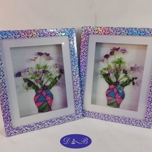Lote siguiente: Set de 2 Cuadros Decorativos con Flores y Tapa de Vidrio