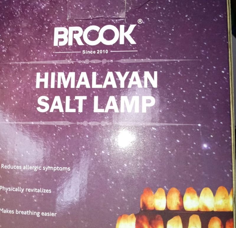 Lámpara de sal del Himalaya natural con luz cálida y relajante - imagen 3