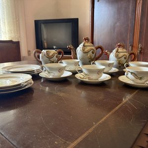 Juego de Té de Porcelana con Dragón: 2 Teteras, Azucarera, 6 Tazas y 6 Platos - imagen 34