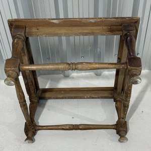 Estructura de Mesa Antigua de Madera Maciza para Restaurar - imagen 7