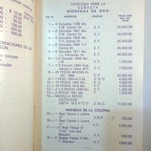 13 Publicaciones Mexicanas de Monedas y Reglamento de Subasta Numismática - imagen 6