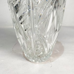 Florero Grande de Cristal Tallado Transparente 20 cm - imagen 2