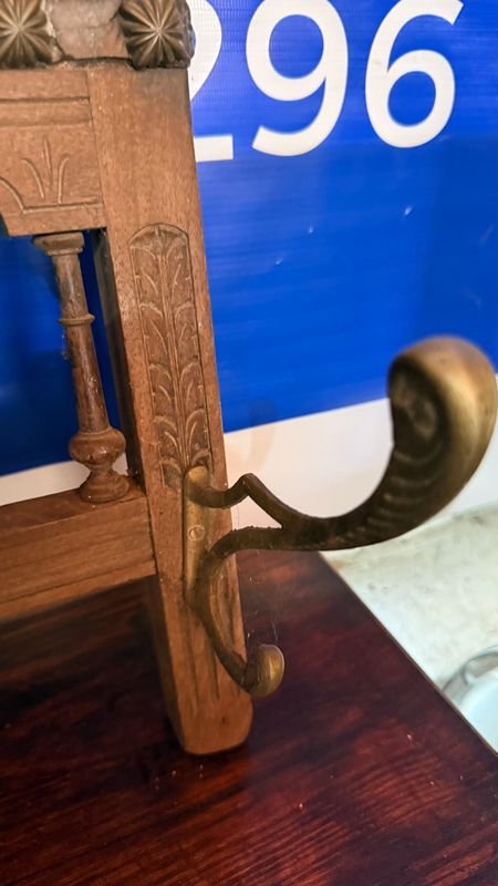 Perchero de pared antiguo estilo colonial - imagen 5