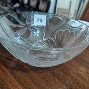 Ensaladera de Vidrio Transparente con Diseño Floral - imagen 3