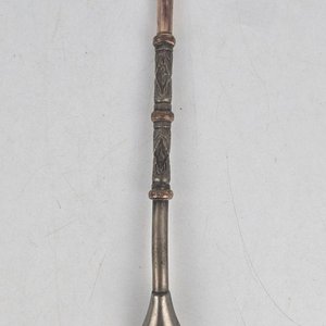 Bombilla para Mate en Plata y Oro con Detalles Labrados - imagen 4