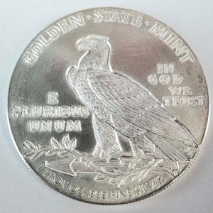 Moneda de Plata 1 Oz "Indian Head" de Estados Unidos - Golden State Mint - imagen 2