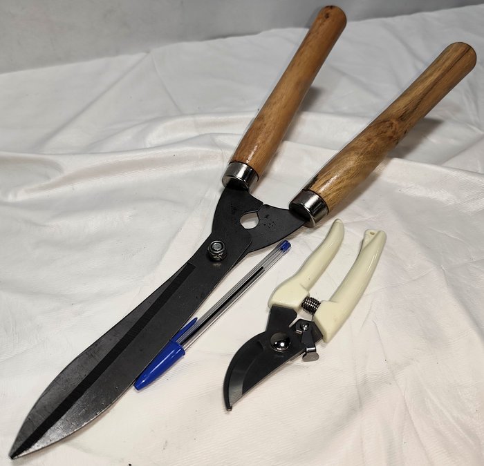 Set de Dos Tijeras Cora: Podadora Grande Dos Manos y Tijera de Poda con Resorte