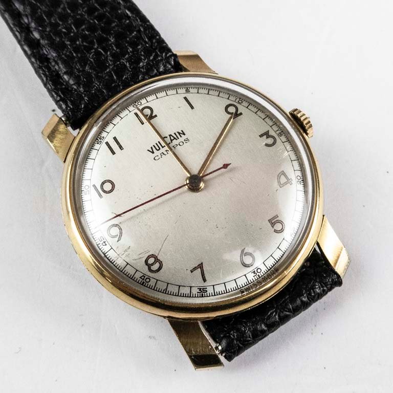 Reloj Vulcain con malla de cuero en excelente estado - imagen 1