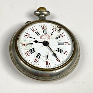 Tres Relojes de Bolsillo Antiguos con Esferas Dañadas - imagen 5