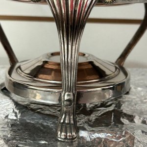 Sopera con Soporte de Metal Plateado y Cobre - imagen 3