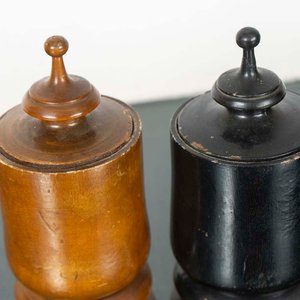 Par de Tabaqueras de Madera con Tapa - imagen 2