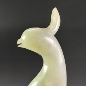 Figura de Ave en Jade, 27cm de Alto - imagen 4