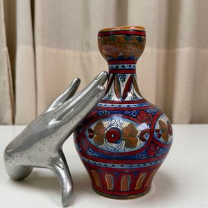 Jarrón de Cerámica Italiana Artesanal Firmado "GUALDO" - imagen 1