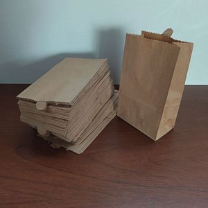 Lote de Bolsas de Papel Kraft Marrones Nuevas Tamaño Medio - imagen 1