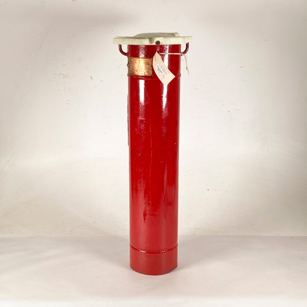 Bombero Antiguo Rojo con Tapa Blanca