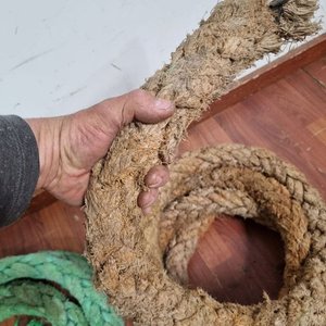 Juego de 2 Sogas Gruesas de Amarre Navales - Fibra Natural y Sintética - imagen 3