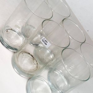 Seis Vasos Hialinos Altos de Vidrio Transparente - imagen 3