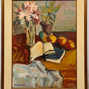 Naturaleza Muerta de Antonio Pezzino - Óleo sobre Fibra 68x49 cm - imagen 2