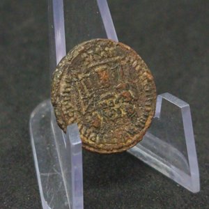 Moneda Antigua Romana Posible Follis - imagen 4