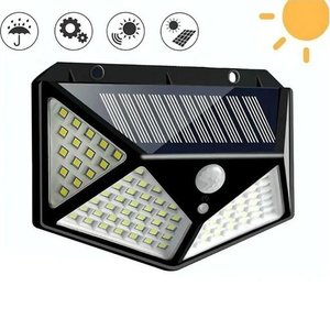 Foco LED Solar con 4 Ojos y Panel Solar - imagen 1