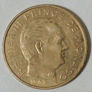 Lote anterior: Moneda de Mónaco 20 Centésimos de 1962, Príncipe Raniero III