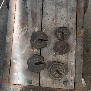 Báscula Antigua Victoria de 300 kg con Pesas - imagen 2