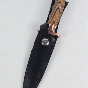 Cuchillo de Caza con Brújula en el Mango y Funda de Cuero - imagen 9
