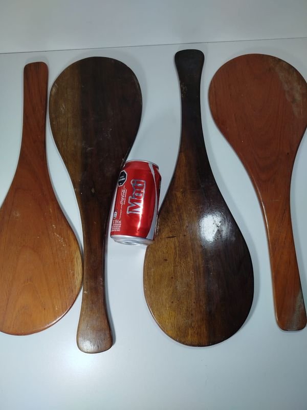 Juego de paletas y cucharas antiguas - imagen 3