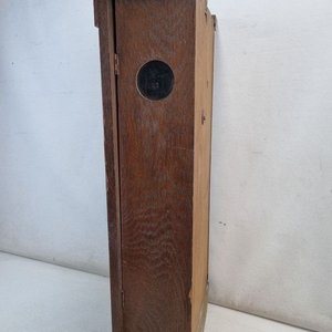 Antiguo Reloj de Pared de Madera con Péndulo y Esfera "Campos y Cia" - imagen 7