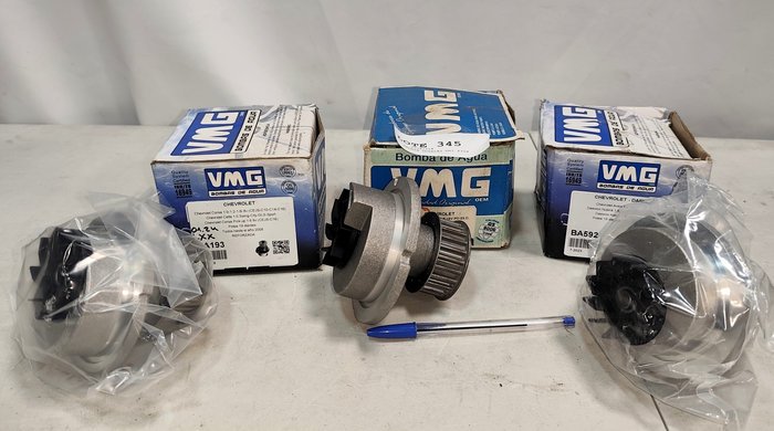 Lote de 3 Bombas de Agua VMG para Chevrolet Corsa, Zafira, Aveo