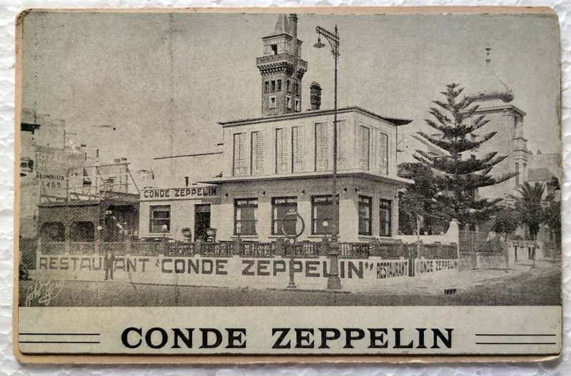 Lote anterior: Tarjeta publicitaria antigua de Conde Zeppelin