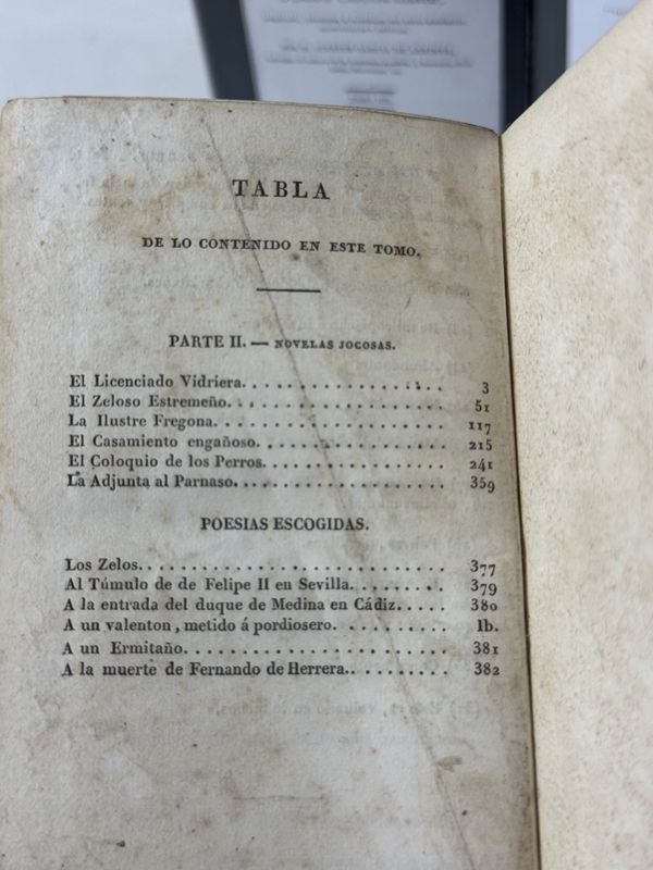 Libros antiguos de Miguel de Cervantes - Obras escogidas en 3 tomos, Paris 1826 - imagen 6