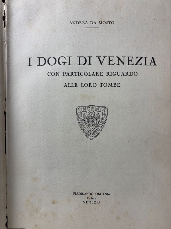 Edición Rara y Firmada de Los Dogos de Venecia por Andrea Da Mosto - imagen 2