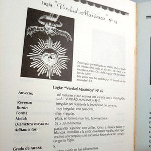 Catálogo de Medallas Masónicas Tomo II - Pedro D. Lozano Nell (1992) - imagen 3