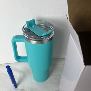 Vaso Térmico Turquesa de 1200 ml con Tapa y Manija - imagen 5